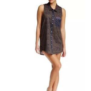 Free People Make My Day‎ Sleep Shirt Long XS